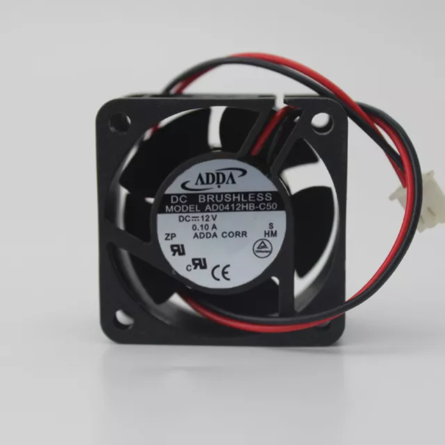 for 1pc ADDA DC Fan AD0412HB-C50 4x4x2cm 4x4 12V 0.1A 7800rpm 8.8cfm 36dBA