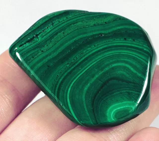 315Ct Natural Bulls Eye Malachite Facet Rough Specimen YMA1528