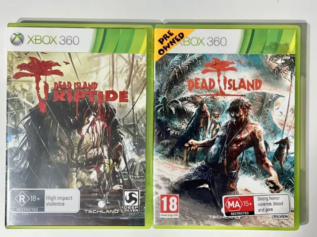 DEAD ISLAND RIPTIDE XBOX 360 STEELBOOK VIDEO GAME COMPLETE W/ EXTRAS &  MANUAL