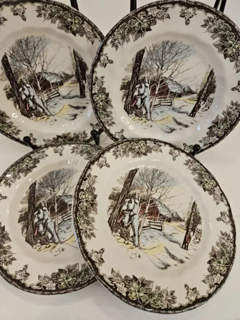 Johnson Brothers Friendly Village The Sugar Maple 6 In Bread Plates (4)