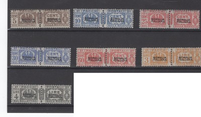 COLONIE SOMALIA 1928/41 PACCHI 9V 2 **  CERT. 