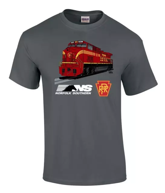PENNSYLVANIA RAILROAD TRAIN locomotive Authentic Tee T-Shirt [126] $16. ...