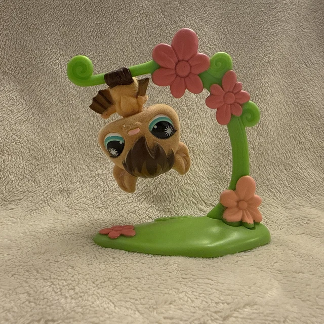 Littlest Pet Shop Flocked Bat 820 LPS Authentic Fuzzy