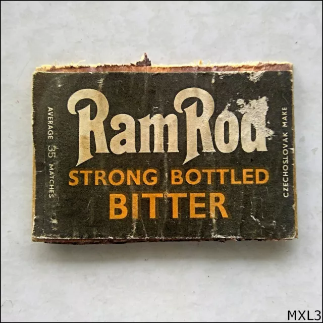 Ram Rod Strong Bottled Bitter Matchbox Label (MXL3)