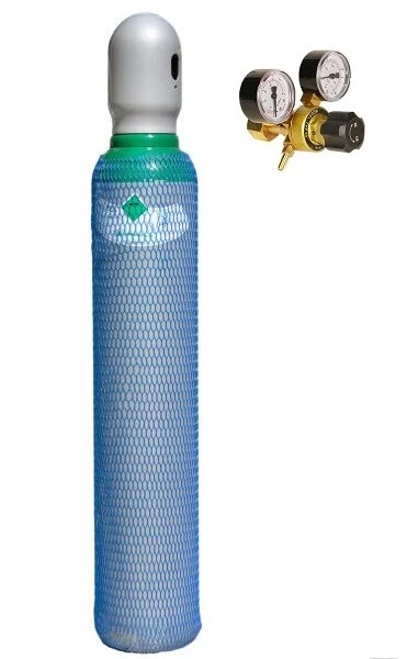 Bouteille De Gaz Argon 100% Pure 4,8 - 8 Litres (1,7m3) Avec Réducteur - Pour Soudage TIG/MIG - Neuf - Marque Silesian