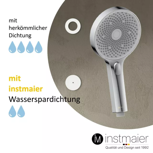 instmaier Handbrause H1 | Duschbrause | wassersparender Duschkopf | Brausekopf 3