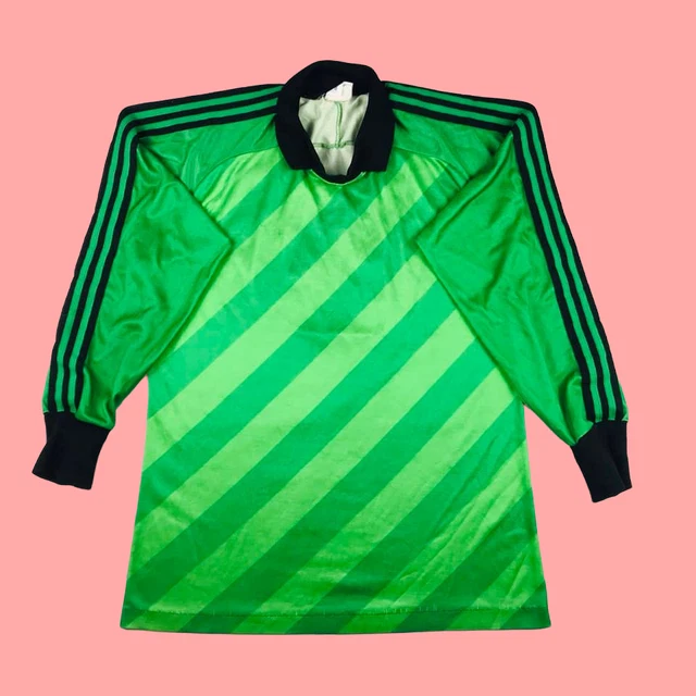 ADIDAS VINTAGE GREEN Template Goalkeeper Soccer Jersey Football Shirt