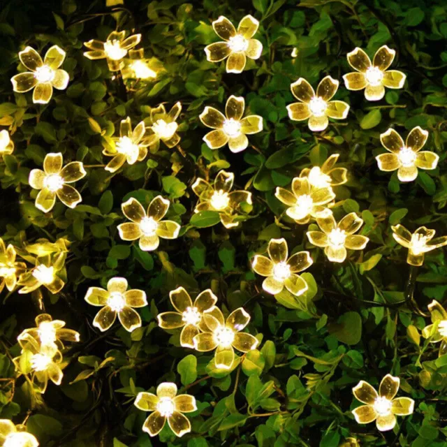 Solar Powered 50 LED String Light Outdoor Waterproof Copper Wire Fairy Lights US