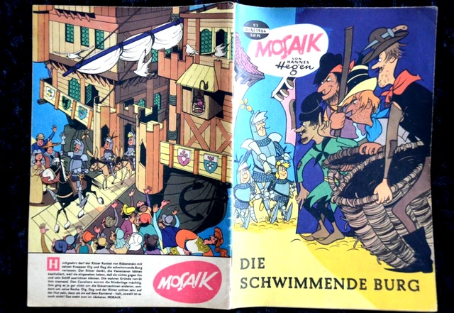 Original Mosaic Hannes Hegen No. 91 The Tournament For Venice GDR 1964