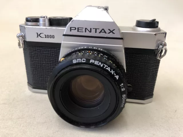 Pentax K1000 35mm SLR Manual Film Camera With a 50mm (Untested Parts Or Repair)