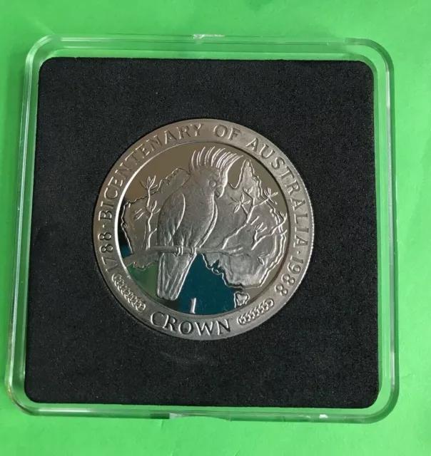~Simply Coins ~ 1988 ISLE OF MAN ZWEIHUNDERTJÄHRIGES JAHR AUSTRALIA KAKADUS