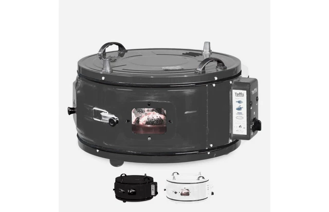 Four à Pizza 32 L Rond Noir Pizza Pain Rôtissoire Grillade Teffo Barbecue maroc