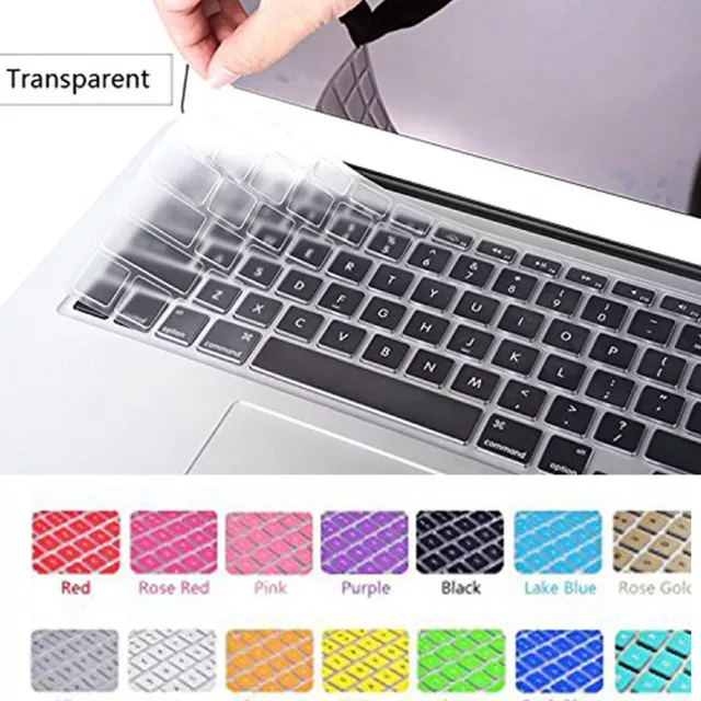 New Soft Silicone Keyboard Skin Cover Film For Apple Macbook Retina 12" Air 11"