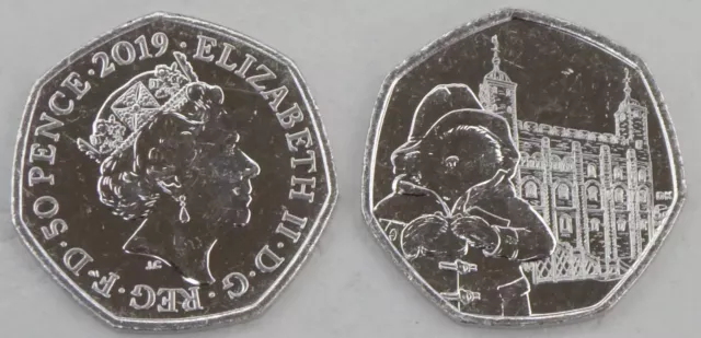 Grande-Bretagne 50 Pence Monnaie commémorative 2019 Paddington À The Tower p1714