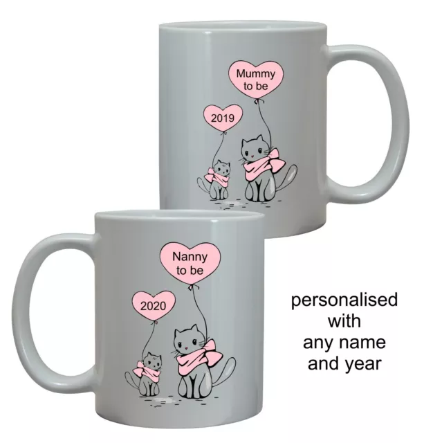 Personalised Mummy To Be Gift Mug, Mothers Day, Baby Shower, Nanny Aunt Present