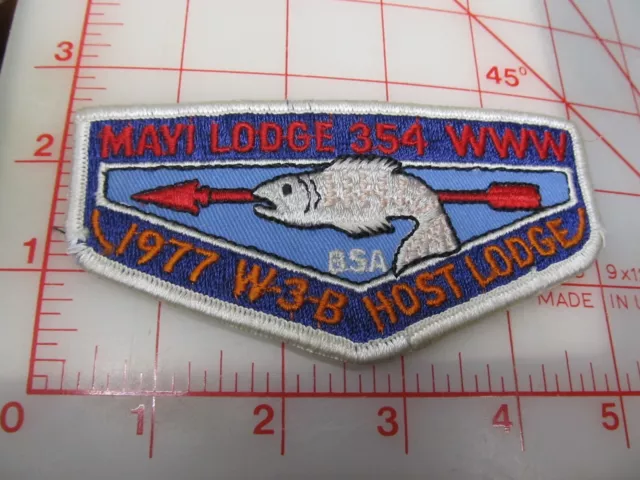 OA Section W-3-B collectible Host Lodge 354 MAYI flap F3 ? patch (b33)