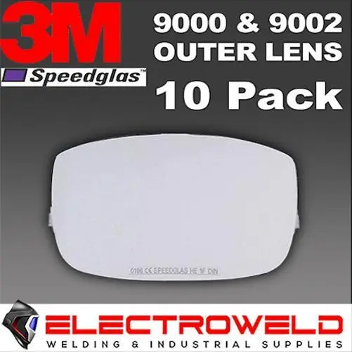 10x Outside Cover Lens 3M Speedglas 9000 and 9002 9002NC Welding Helmet - 426000
