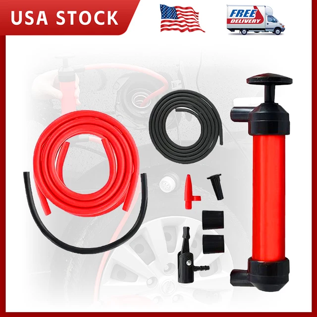 Liquid Transfer, Siphon Hand Pump for Car, Dipstick Tube | Fluid Fuel Extractor