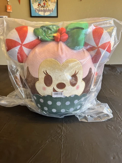 Disney Munchlings Minnie Candy Cane Cupcake Plush 15” - Scented