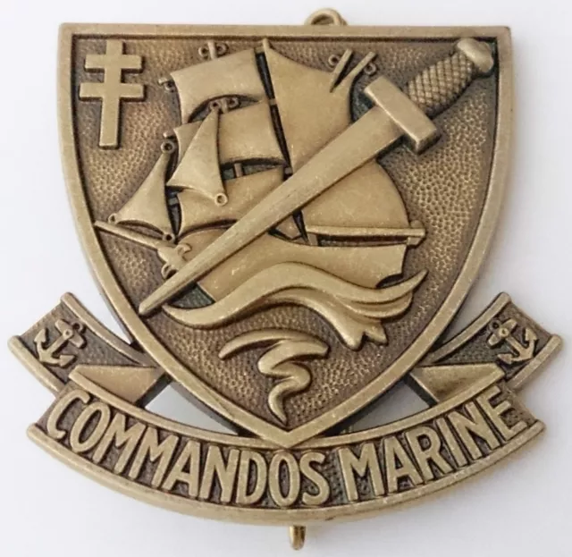 insigne de béret des Forces Spéciales / COMMANDOS MARINE Armée Française TDM