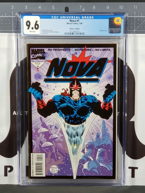Nova #1 CGC 9.6 *Gold Foil Cover*Collector's Edition*Marvel Comics 1994*