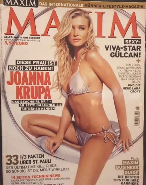 Maxim Magazin Mai 2006  Sexgöttin Joanna Krupa und Andere Prickelnde Erotik
