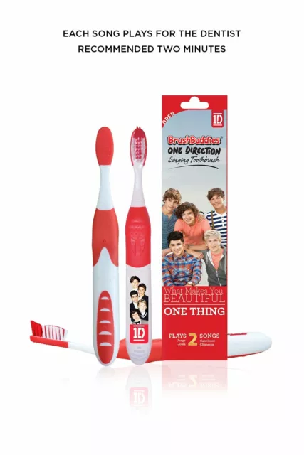 One Direction 1D Harry Styles Kids Battery Powered Singing Toothbrush