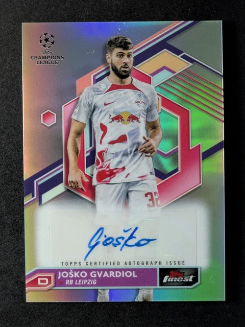 2022-23 TOPPS FINEST UEFA Club Competitions JOSKO GVARDIOL Refractor ...