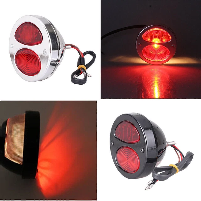 Feu arrière rouge pour moto type enduro Honda XR pour moto tout terrain TT 50 à boite - Auto