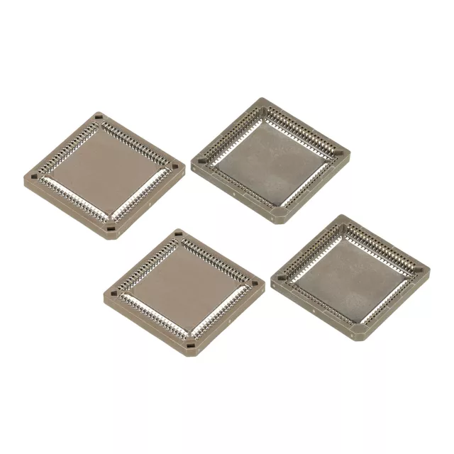 PLCC84P IC Socket 84Pin 1.26mm SMT Surface Mounted Devices for PCB Pack of 4