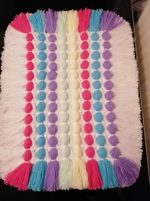 Baby blanket. Multicoloured. Handmade.