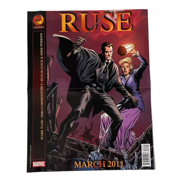 Marvel Comics 13" X 10" Folded Promotional  Poster Ruse Sigil Crossgen