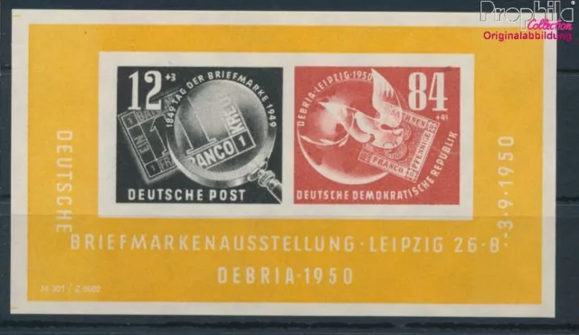 DDR (RDA) Bloque 7 (completa edición) nuevo con goma original 1950 de (10194257