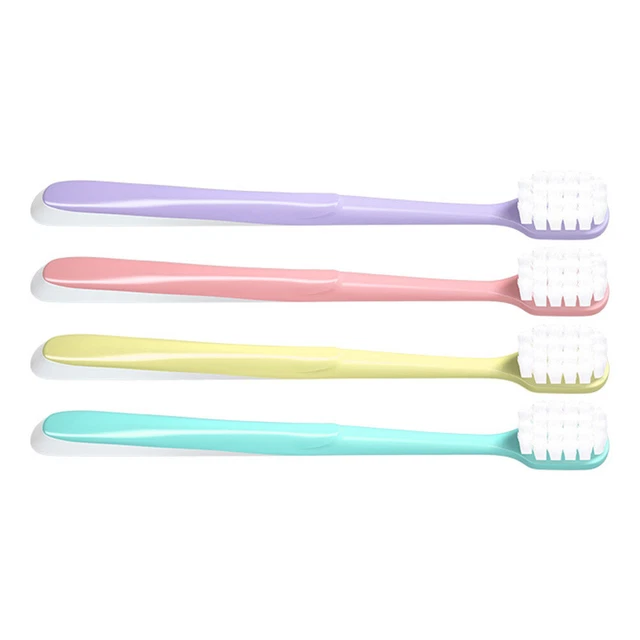 4 Pcs Oral Zahnbürstenset Aus Weicher Baumwolle Zahnbürste Für Kinder Bambus