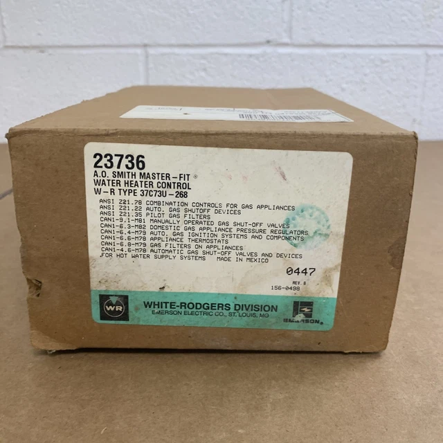 A.O. SMITH/ WHITE Rogers Water Heater Natural Gas Valve 182791-000,  37C73U268 $79.95 - PicClick