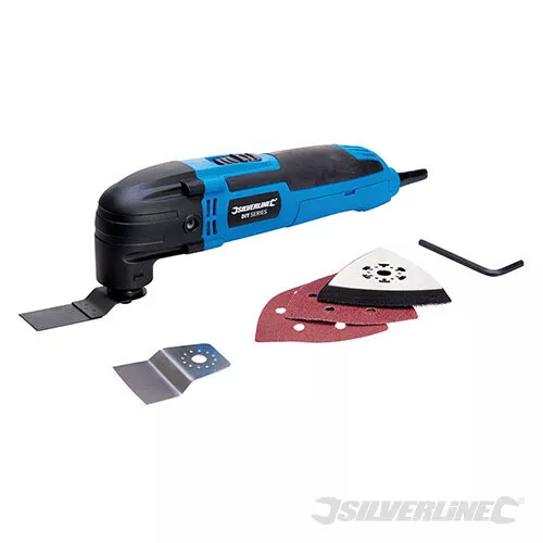 Silverline Multi Tool 300W Function Oscillating Sander Cutter Grinder 430787