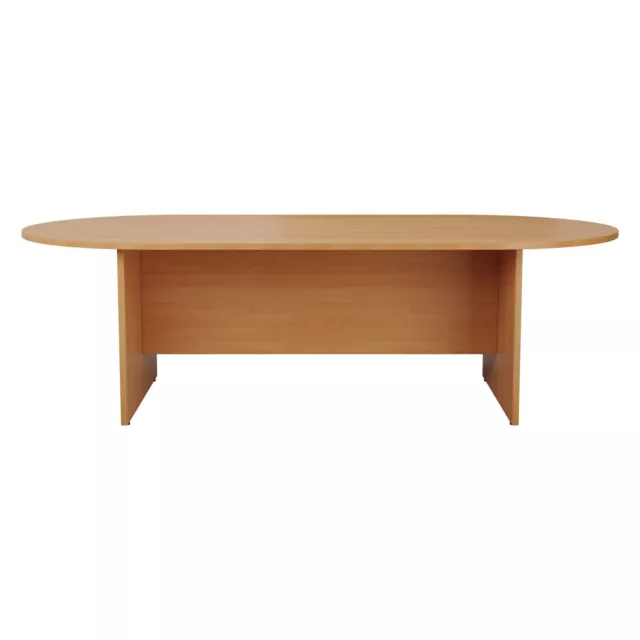 RZ D-End Meeting Boardroom Office Table Beech 2