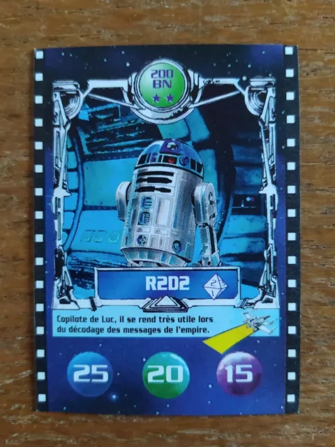 Carte neuve BN star Wars défi du Jedi 1996 Lucasfilm R2D2 variante no logo CE
