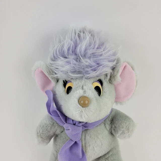The Rescuers Disney Store DISNEY STORE THE Rescuers Bianca Mouse Plush Stuff Animal Purple Hair ...