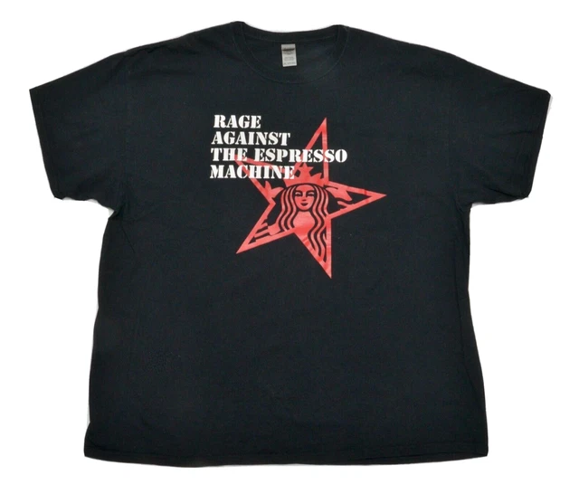 VINTAGE RAGE AGAINST The Espresso Machine Hardcore Band T-Shirt XXL EUR ...