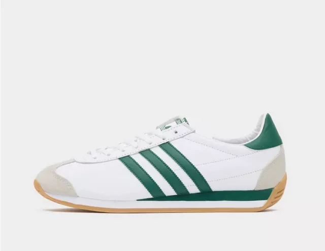 adidas Originals Country OG Men's Trainers in White and Green Limited Stock