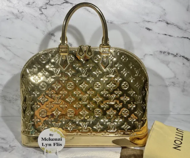 Louis Vuitton Monogram Miroir Alma GM - Gold Handle Bags, Handbags -  LOU797072