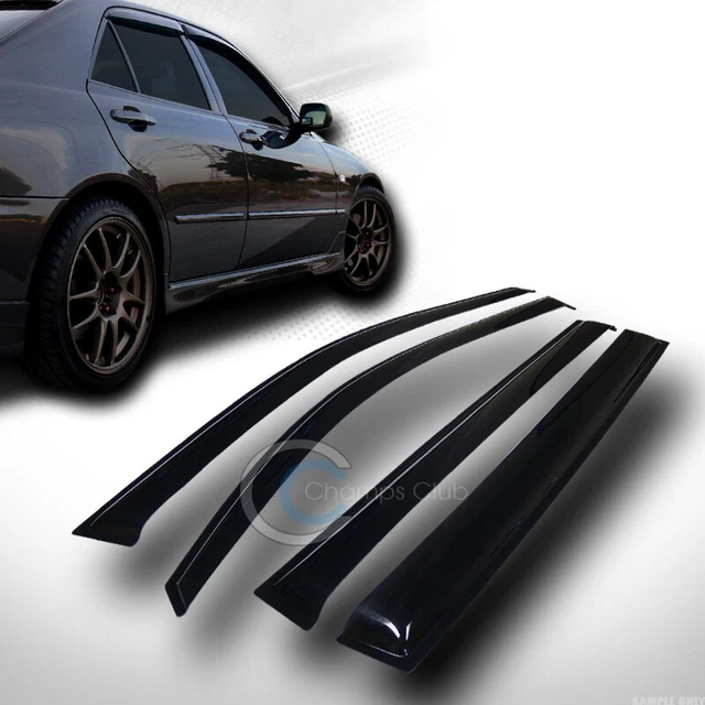 Sun/Rain/Wind Smoke Shade Deflector Window Visors 4Pc For 2008-2013 Highlander