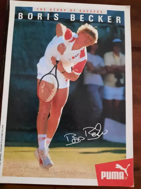 Unikat.Originales Autogrammkarte. Boris Becker. Wimbledon. Tennis. Rarität.