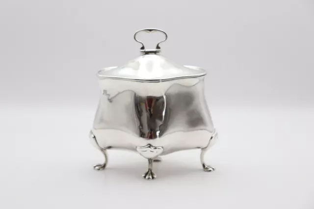 Quality Antique Sterling Silver Tea Caddy Hallmarked Chester 1913