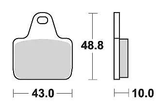 Bremsbeläge Kh435/4 Racing Dual Carbon Schwarz Passend Für Pvm, Ap, Brembo Fron