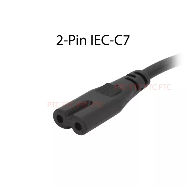 150cm 1.5m 2 Pin Core Figure 8 IEC-C7 AC Power Cord Cable Lead Plug AU 2