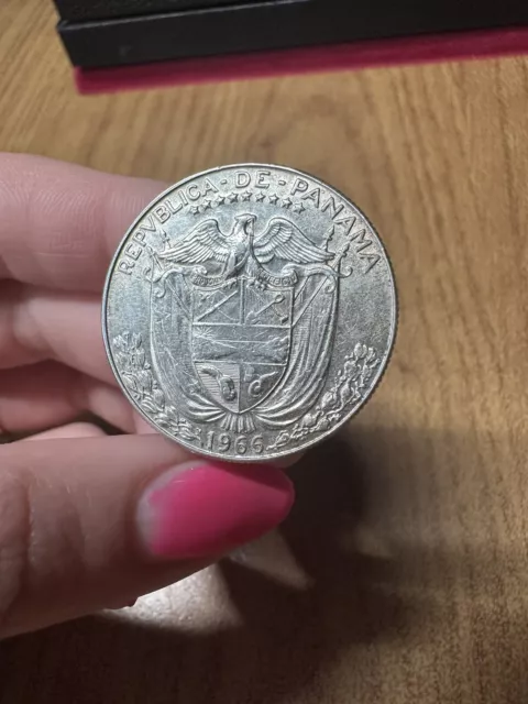 Monnaie Repubblica De Panama 1/2 Balboa 1966 Aj