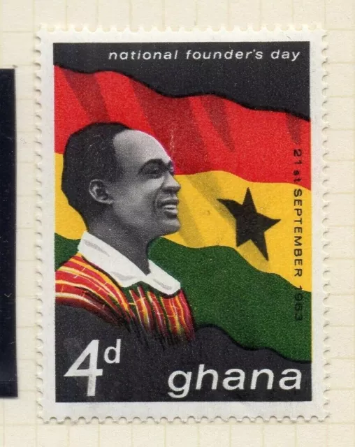 Ghana 1963 Early Issue Fine Mint Hinged 4d. NW-167937