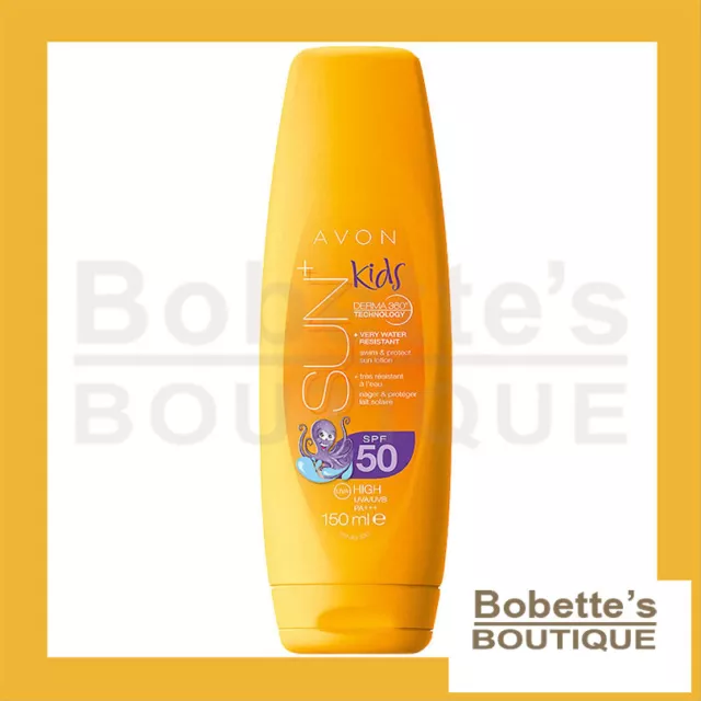 SUN+ SOIN SOLAIRE ENFANTS AVON KIDS Très Résistant à l'Eau Visage & Corps SPF 50